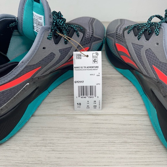 Reebok Nano X2 TR Adventure Mens Cross Training Shoes Gray GY2117 Size 10 - Picture 9 of 9